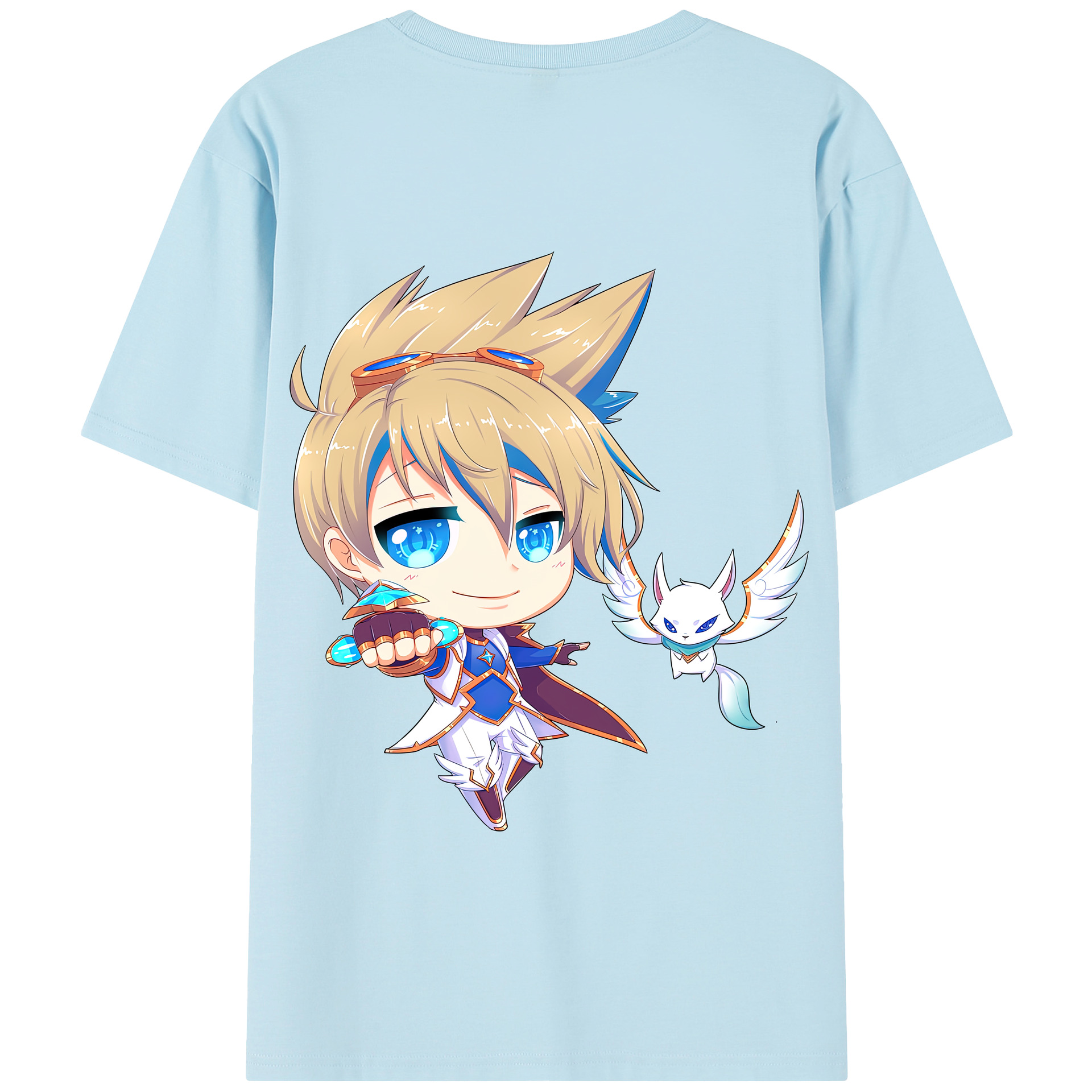 リーグ・オブ・レジェンド League of Legends LOL 綿100％半袖Tシャツ（背面プリント）